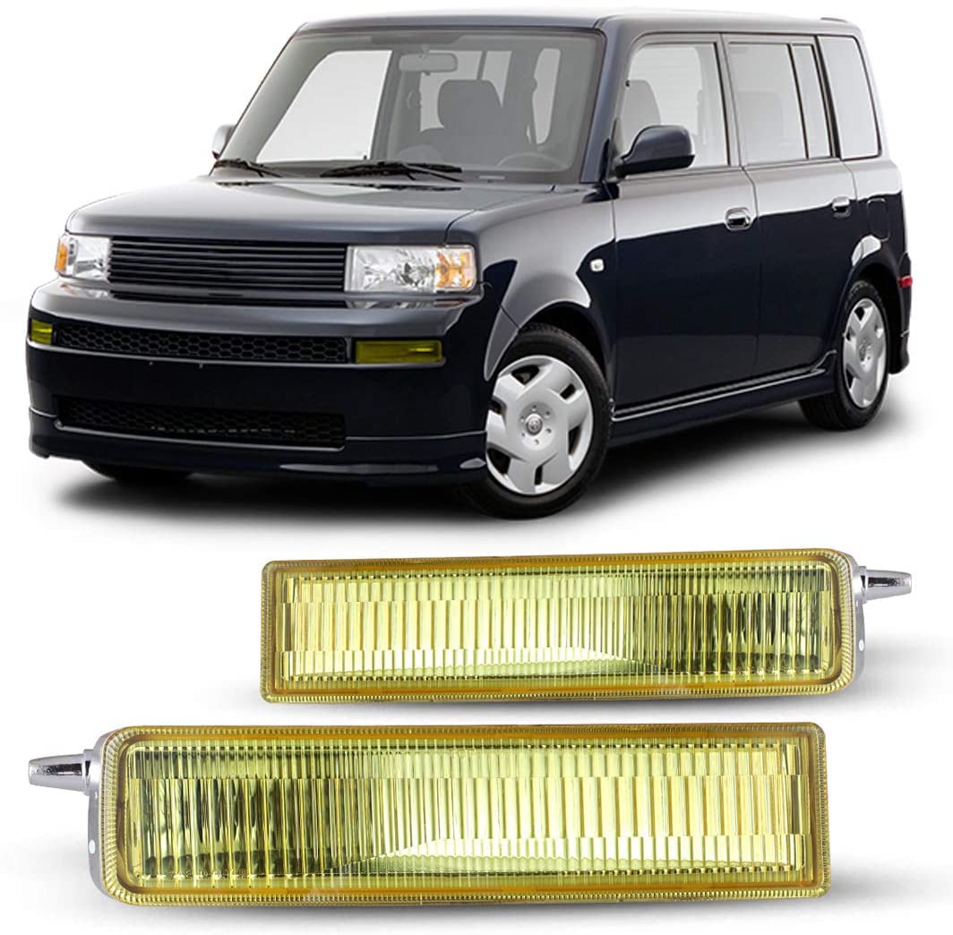 OEM Series Winjet for [2003 2004 2005 2006 Scion xB] Driving Fog Lights + Switch (Yellow)