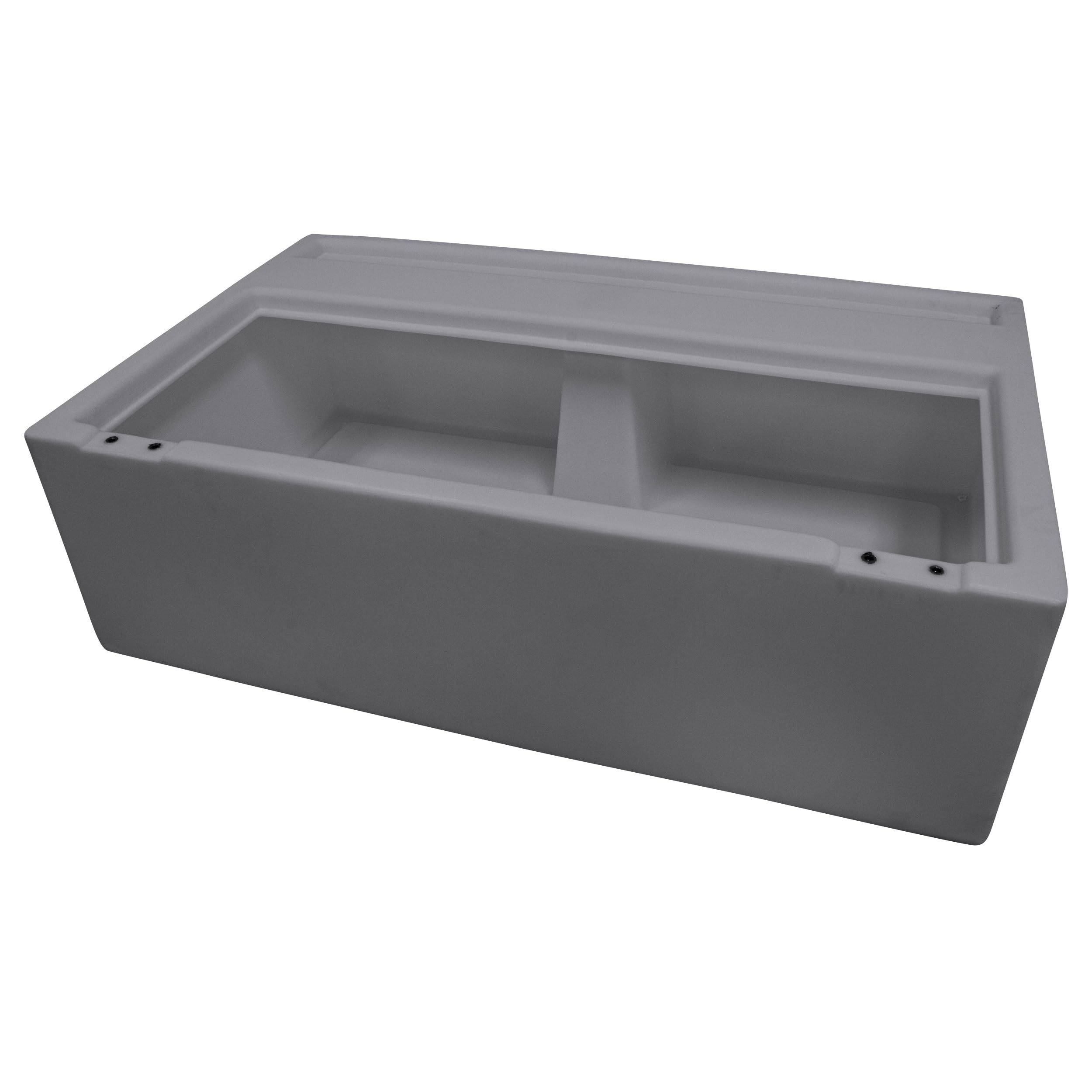 DLX Series Wise 8WD100-1B-221 37" Pontoon Bench Seat - Base Only - Grey