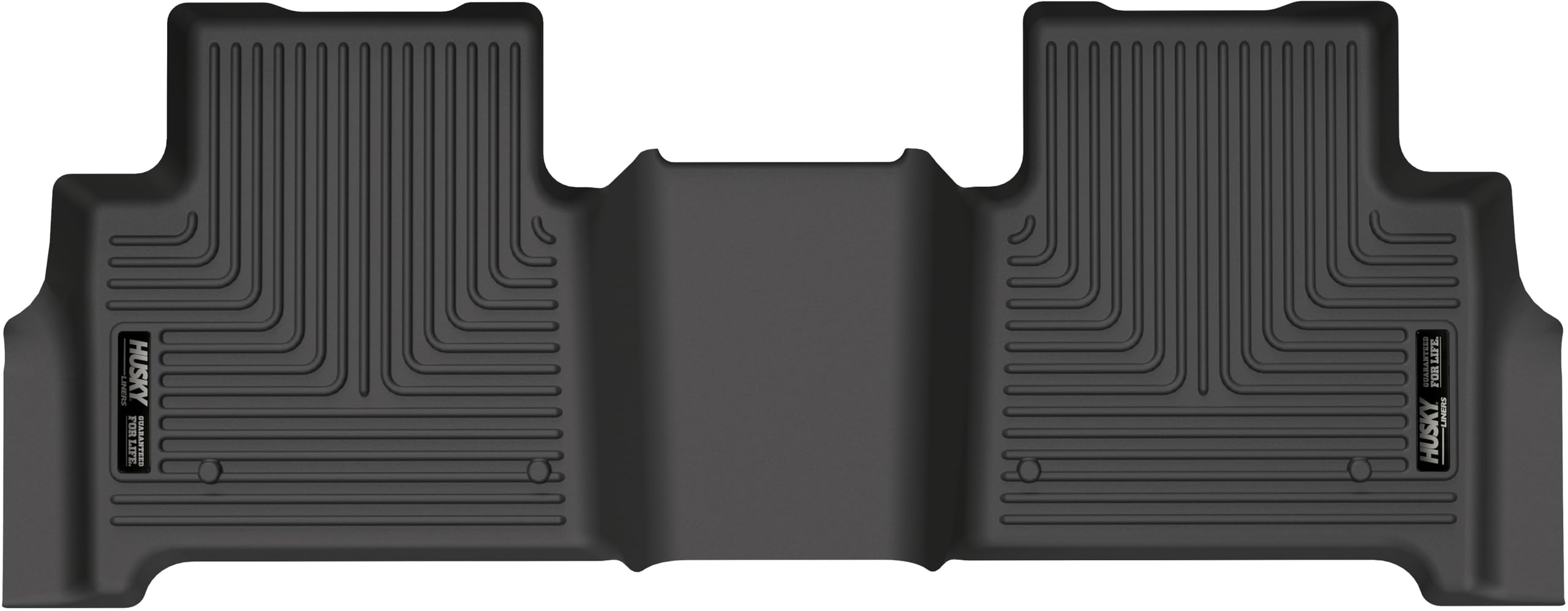 Weatherbeater Husky Liners Floor Mats | Fits 2016-2026 Dodge Durango & 2022 Jeep Grand Cherokee, WK & 2016-2021 Jeep Grand Cherokee | 2nd Row, 1-pc Black - 14631