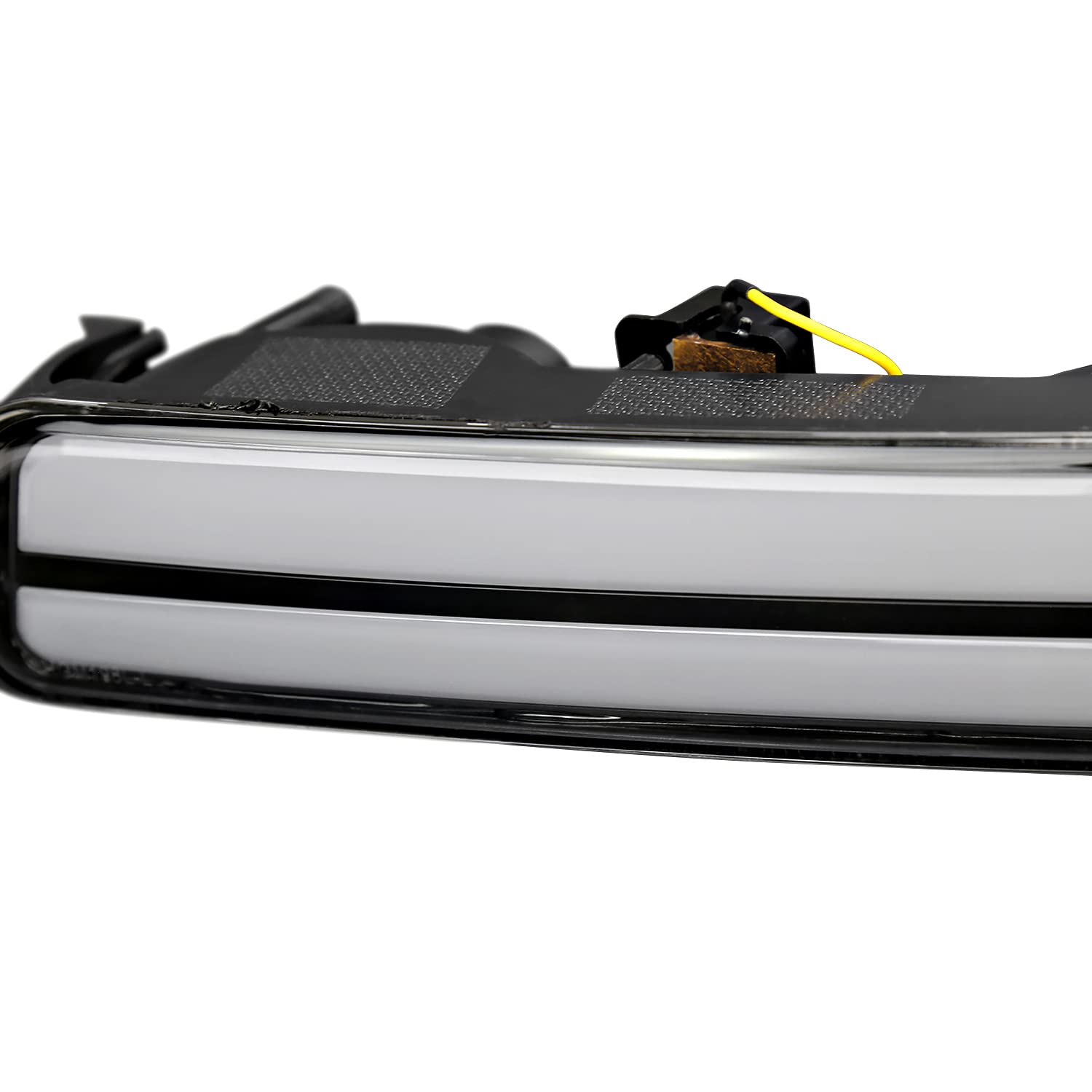 Black LED Tube Headlights + Sequential Bumper Lights SPEC-D TUNING Compatible with 1999-2006 GMC Sierra 1500/2500/3500