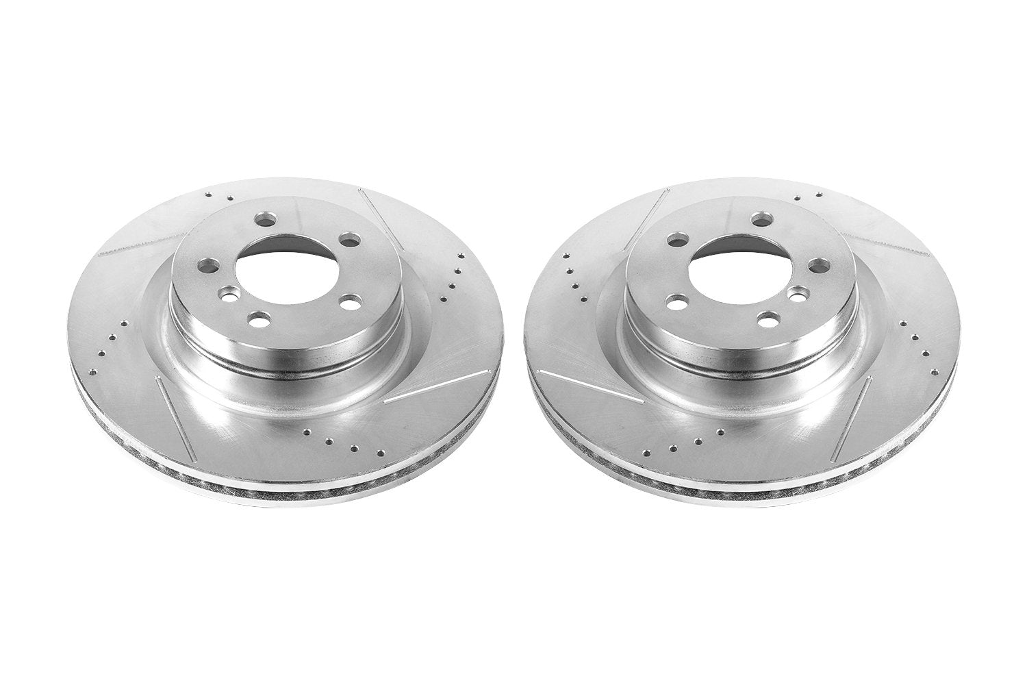 Power Stop Front EBR1078XPR Evolution Drilled and Slotted Rotor (Pair) For Land Rover Range Rover 2006-2009/Land Rover Range Rover 2006-2009 [Vehicle Specific]