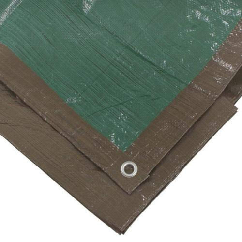 Mid-Grade Erickson 57030 Reversible Poly Tarp, 6' x 8', Brown/Green