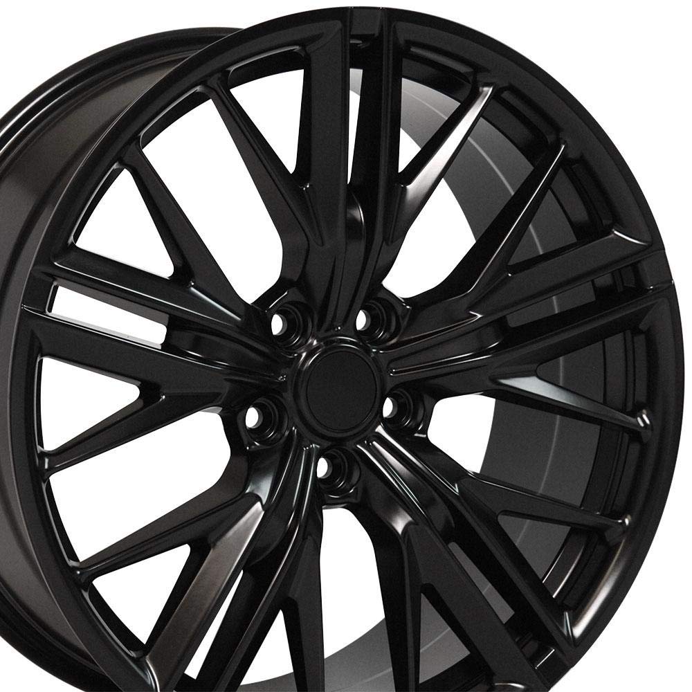 20 Inch OE Wheels CV25 Rim Fits Camaro ZL1 Style 5x120 20x9.5 Satin Black - Hollander 5773 (1)