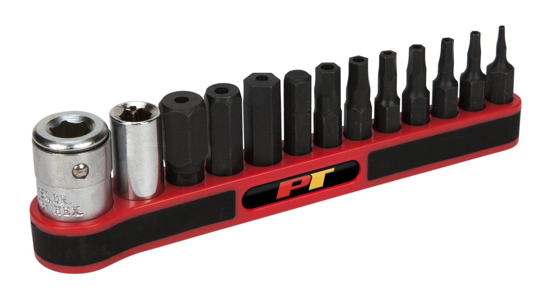 W38972 Performance Tool Impact Grade SAE Bit Set with Holders - CrV Bits for Strength and Durability - Includes 11 Sizes and Magnetic Storage Holder