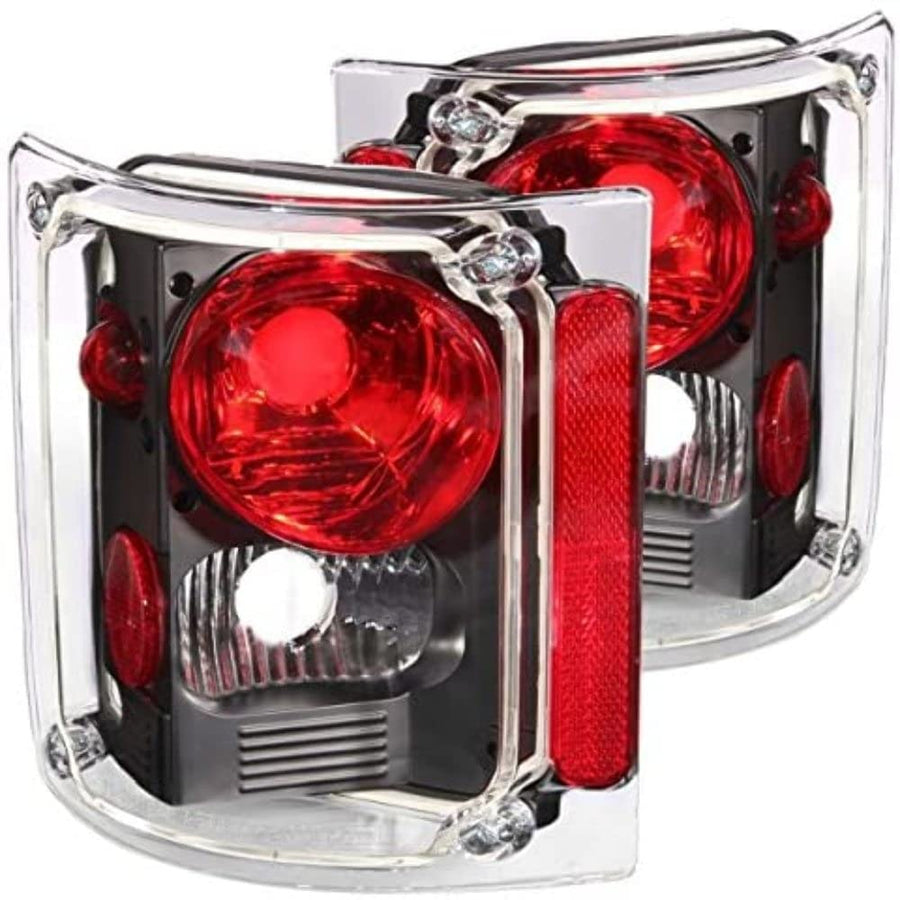 Chrome Euro Tail Light Set-Clear Lens ANZO USA 211016