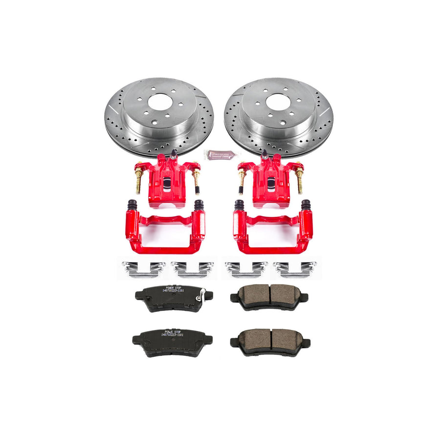 Power Stop 1-Click Performance Rear Brake Kit with Calipers For Nissan Pathfinder KC147 2005-2012 [Model Specific]