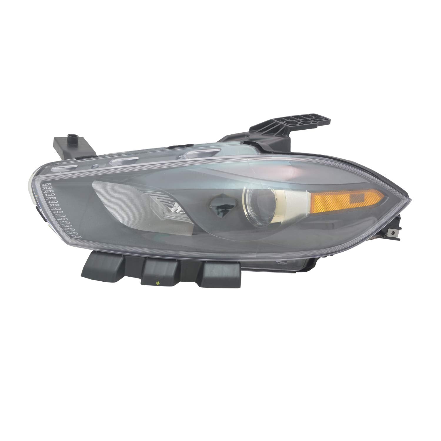 Left TYC Headlight Assembly Compatible with 2013-2015 Dodge Dart