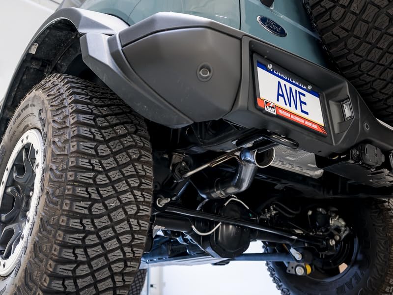 0FG AWE Catback Exhaust for Ford Bronco with BashGuard™ - no Tips