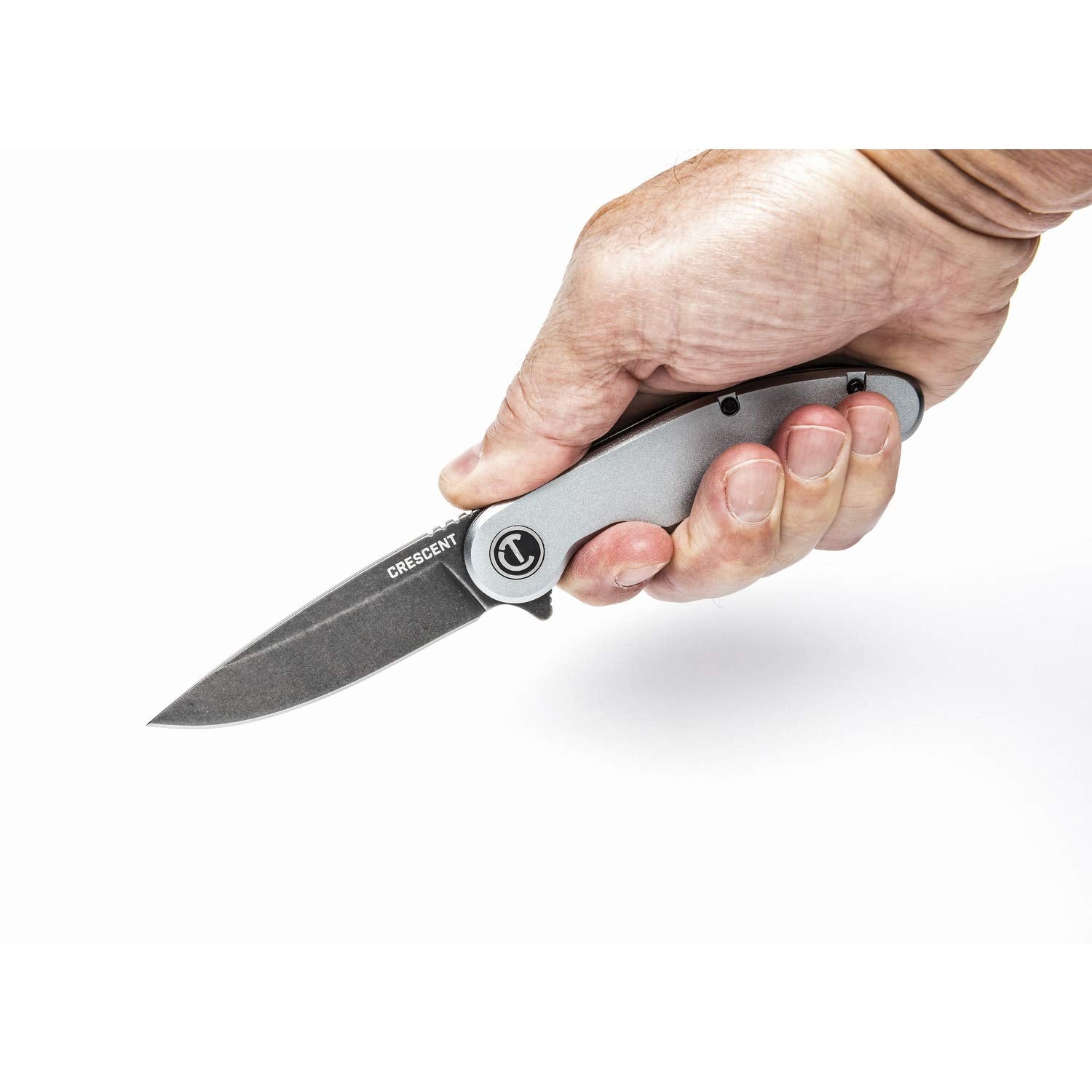 Crescent 3-1/4 Inch Aluminum Handle Drop Point Pocket Knife - CPK325A
