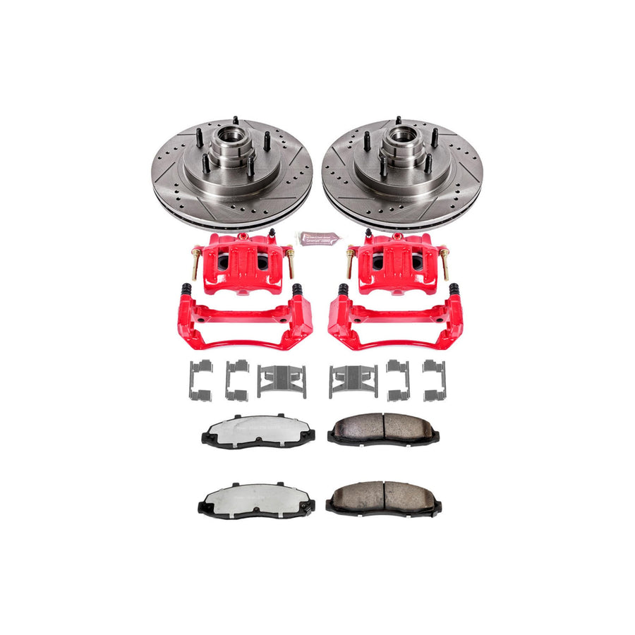 Power Stop Front KC1863-36 Z36 Truck and Tow Brake Kit with Calipers For Ford F-150 1997-1998 [Model Specific]
