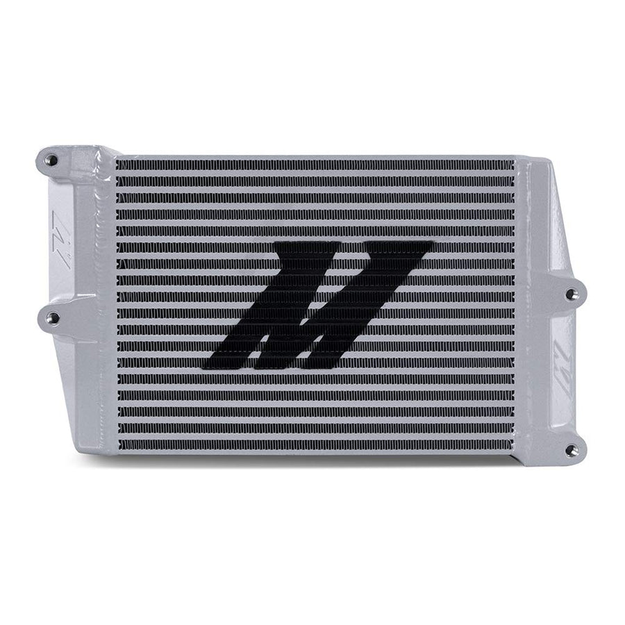 Mishimoto Universal Heavy-Duty Bar-and-Plate Oil Cooler MMOC-OO-10SL, 10" Core, Opposite-Side Outlets, Silver