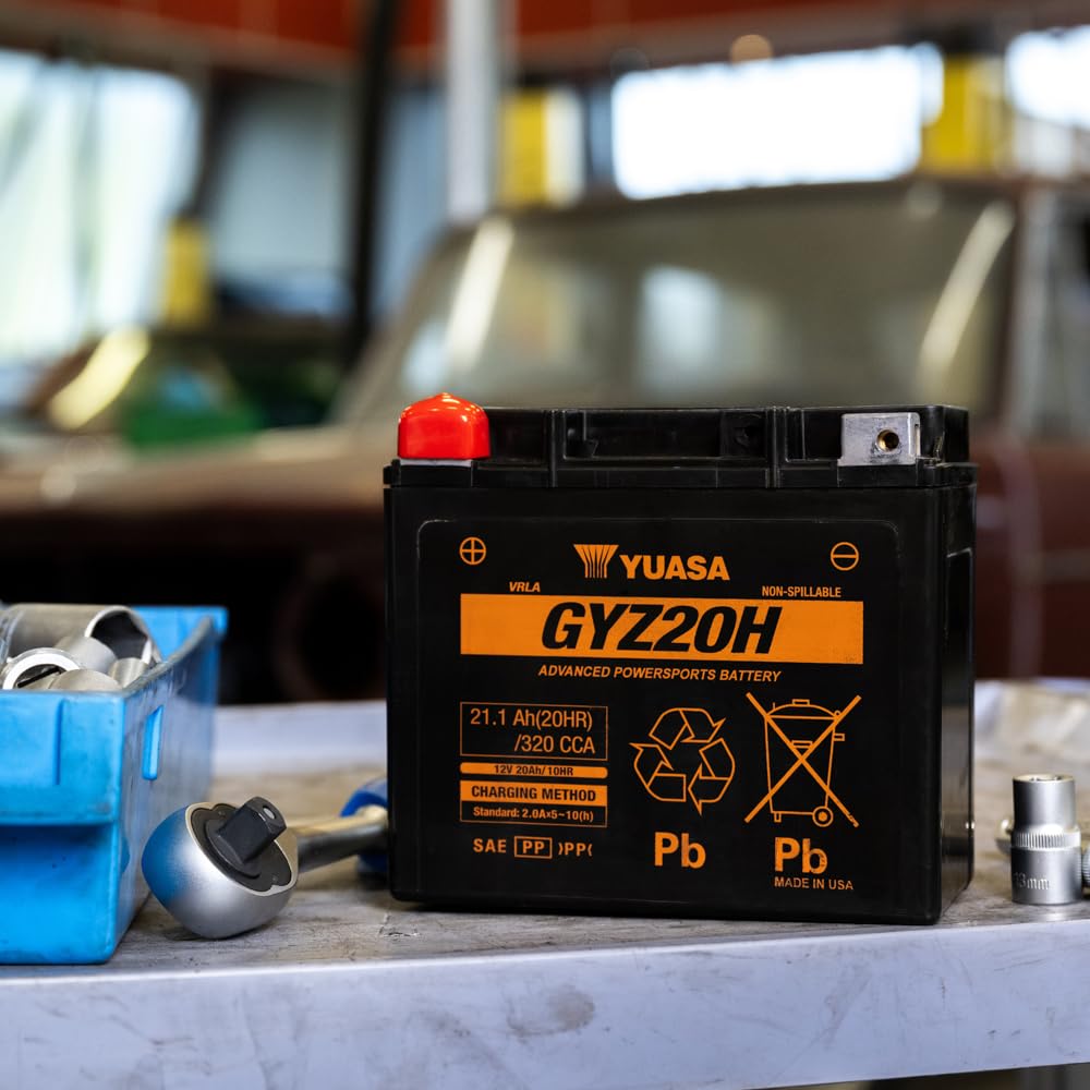 Yuasa GYZ20H YUAM72RGH Factory Activated GYZ H Series AGM Battery