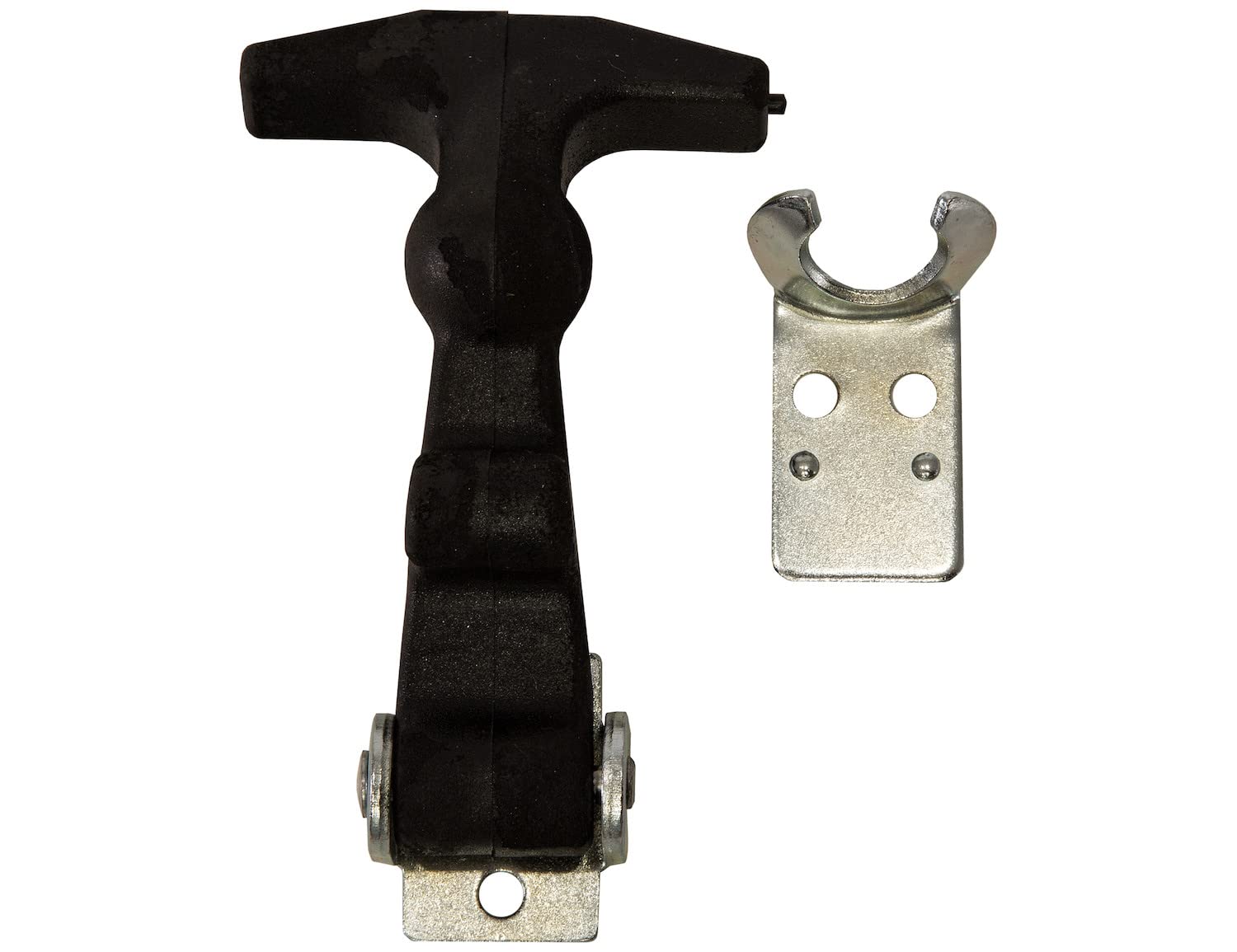 Black Buyers Products WJ195 Truck and Trailer Rubber Hood Latch