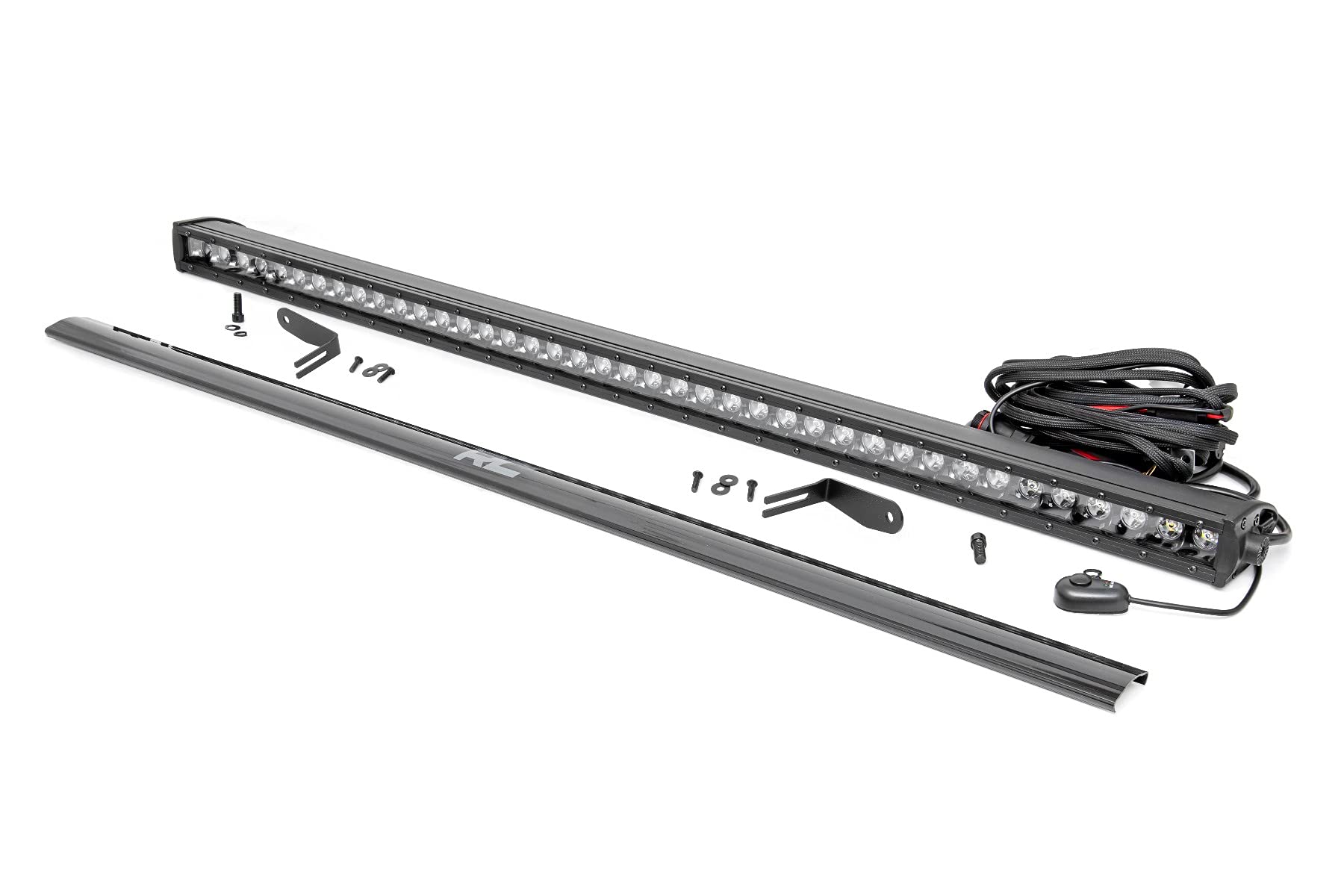 30" Rough Country Rear-Facing Curved LED Light Bar Kit for Polaris RZR XP Turbo S - 150W, 12,000 Lumens, Off-Road UTV Lighting, Spot Beam for Trail & Utility Use
