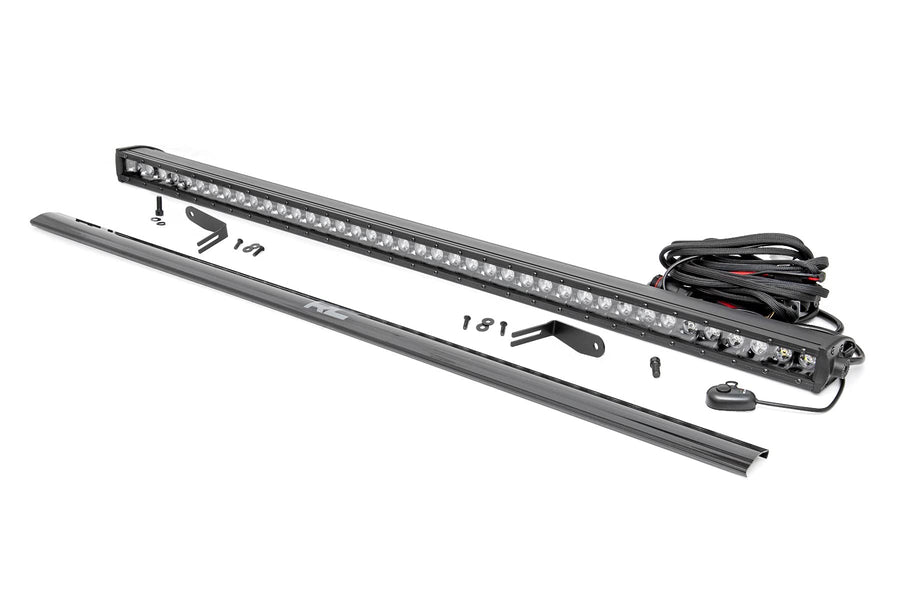 30" Rough Country Rear-Facing Curved LED Light Bar Kit for Polaris RZR XP Turbo S - 150W, 12,000 Lumens, Off-Road UTV Lighting, Spot Beam for Trail & Utility Use