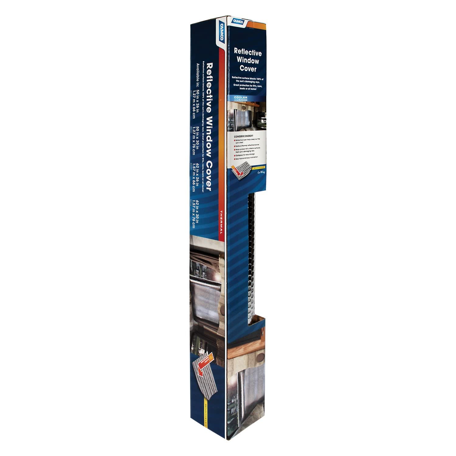 50" x 30" Camco SunShield Reflective Window Cover 45162