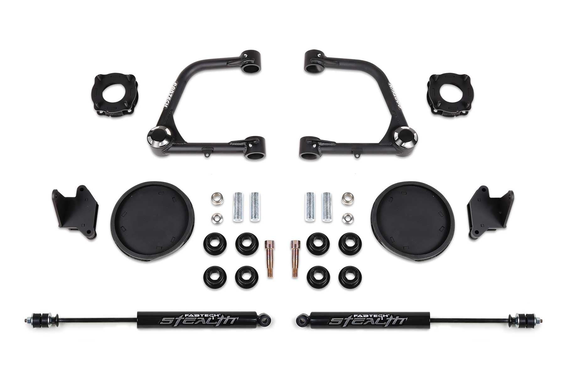3 UCA KIT W/UNIBALLS & FR SHK SPCRS & RR COIL SPACERS & RR STEALTH Fabtech 2022 TUNDRA K7086M