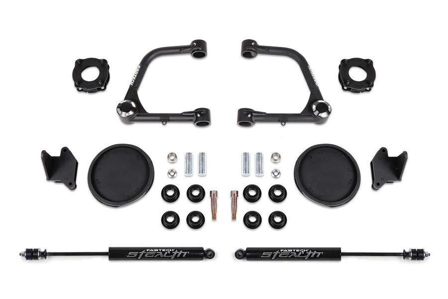 3 UCA KIT W/UNIBALLS & FR SHK SPCRS & RR COIL SPACERS & RR STEALTH Fabtech 2022 TUNDRA K7086M