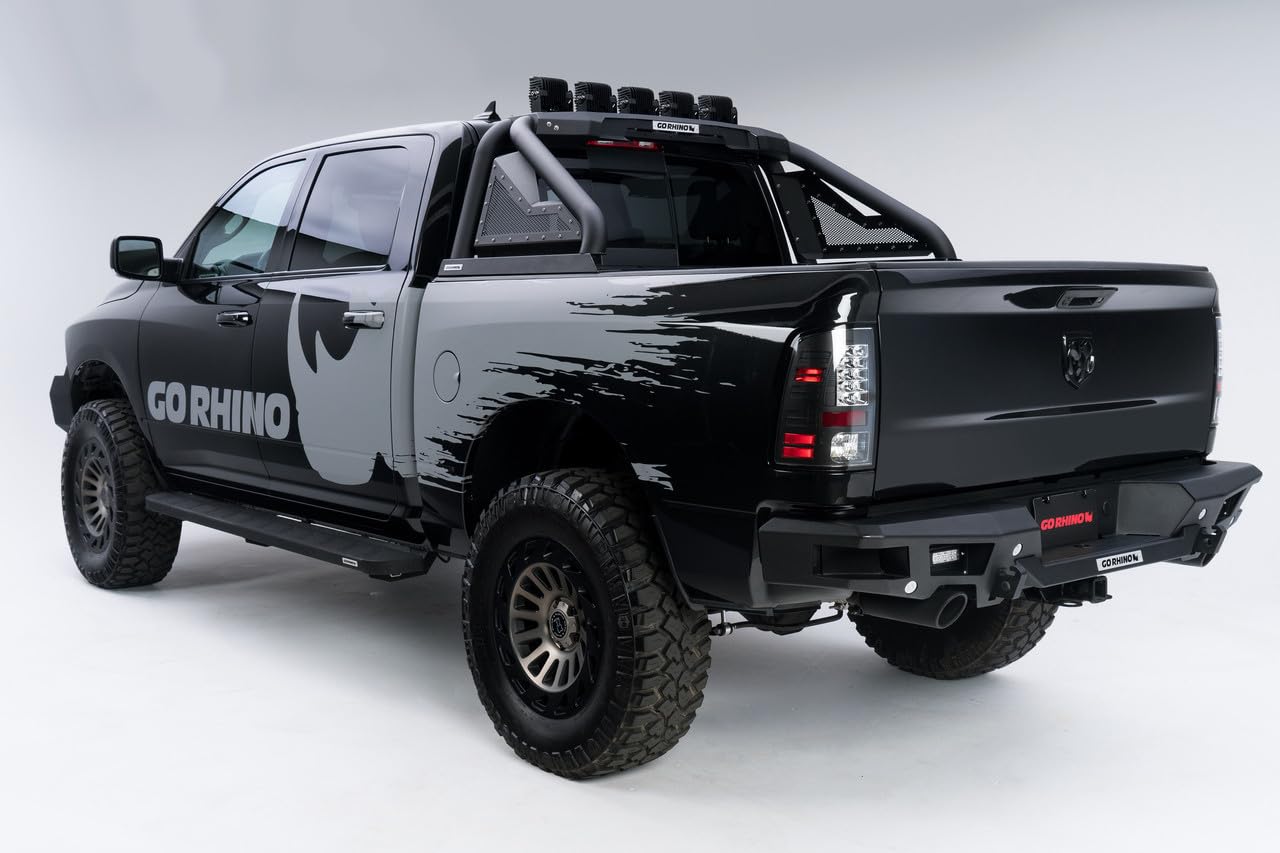 28128T Go Rhino! Textured Black Rear Replacement Bumper BR20