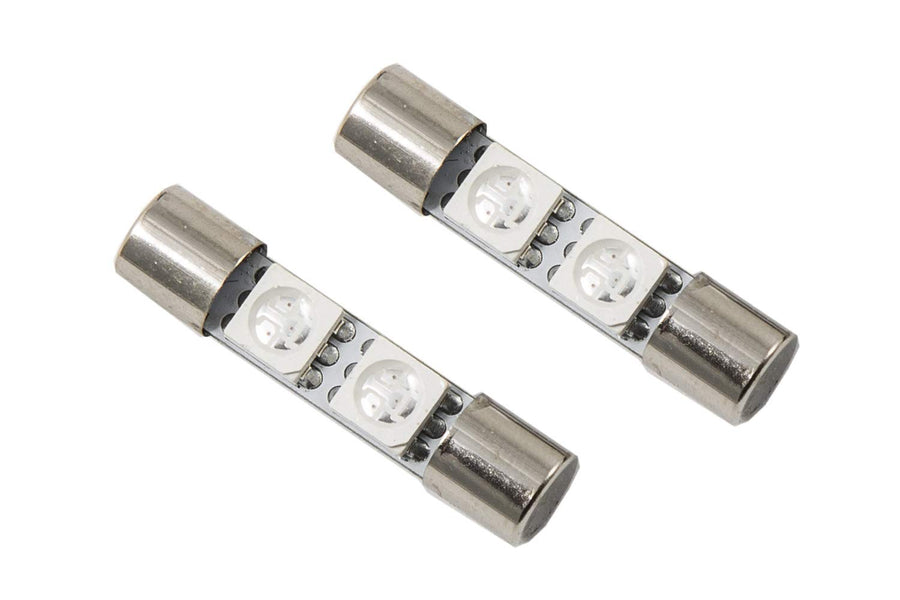 Amber 28mm SMF2 LED Bulb Pair Diode Dynamics