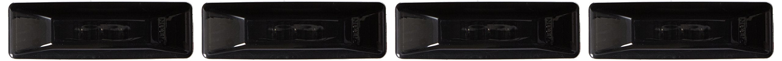 264130BK Recon LED Fender Lights 1994-2001 Dodge RAM Dually (4-Piece Set) - Smoked Lens with Black Trim