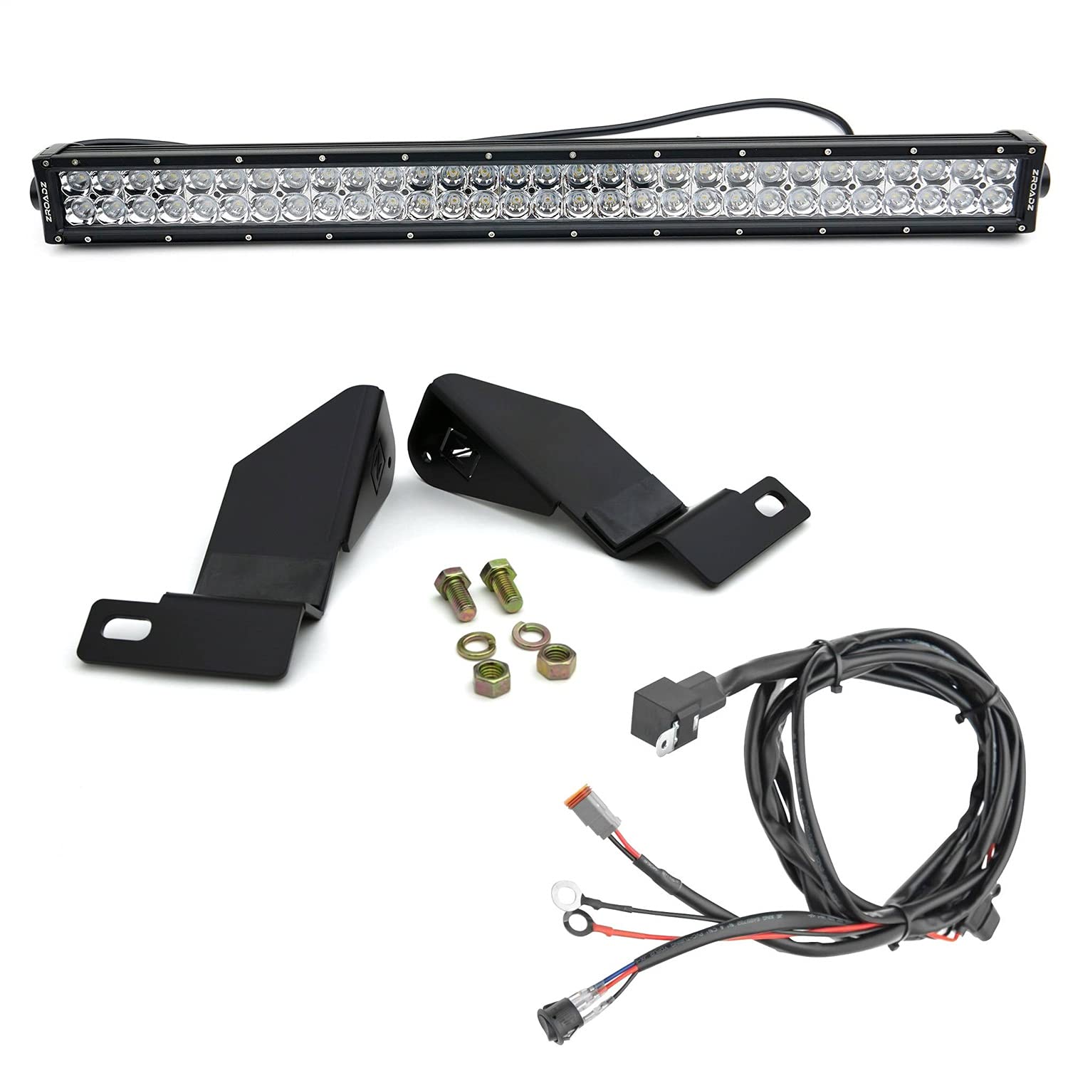 ZROADZ LED Light Bar Kit Z322051-KIT (Front Bumper), Black