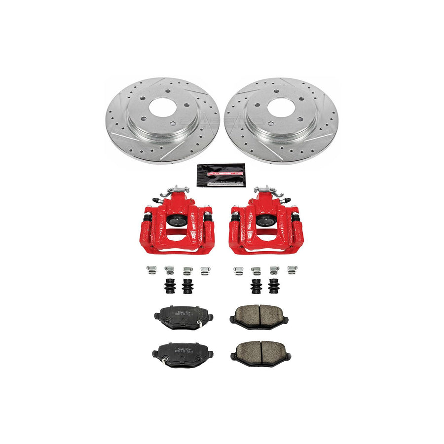 Power Stop Z23 Evolution Sport Brake Kit KC6544 (with Calipers) For Chrysler Town & Country, Dodge Grand Caravan, Ram C/V, VW Routan [Model Specific]