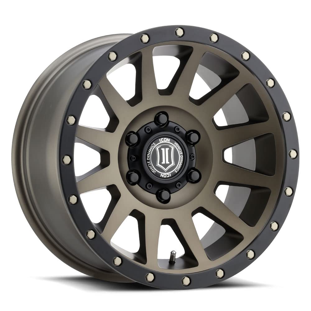 17 x 8.5/6 x 135 ICON Alloys Compression, Bronze, 6mm Offset, 5" BS, 2017856350BR