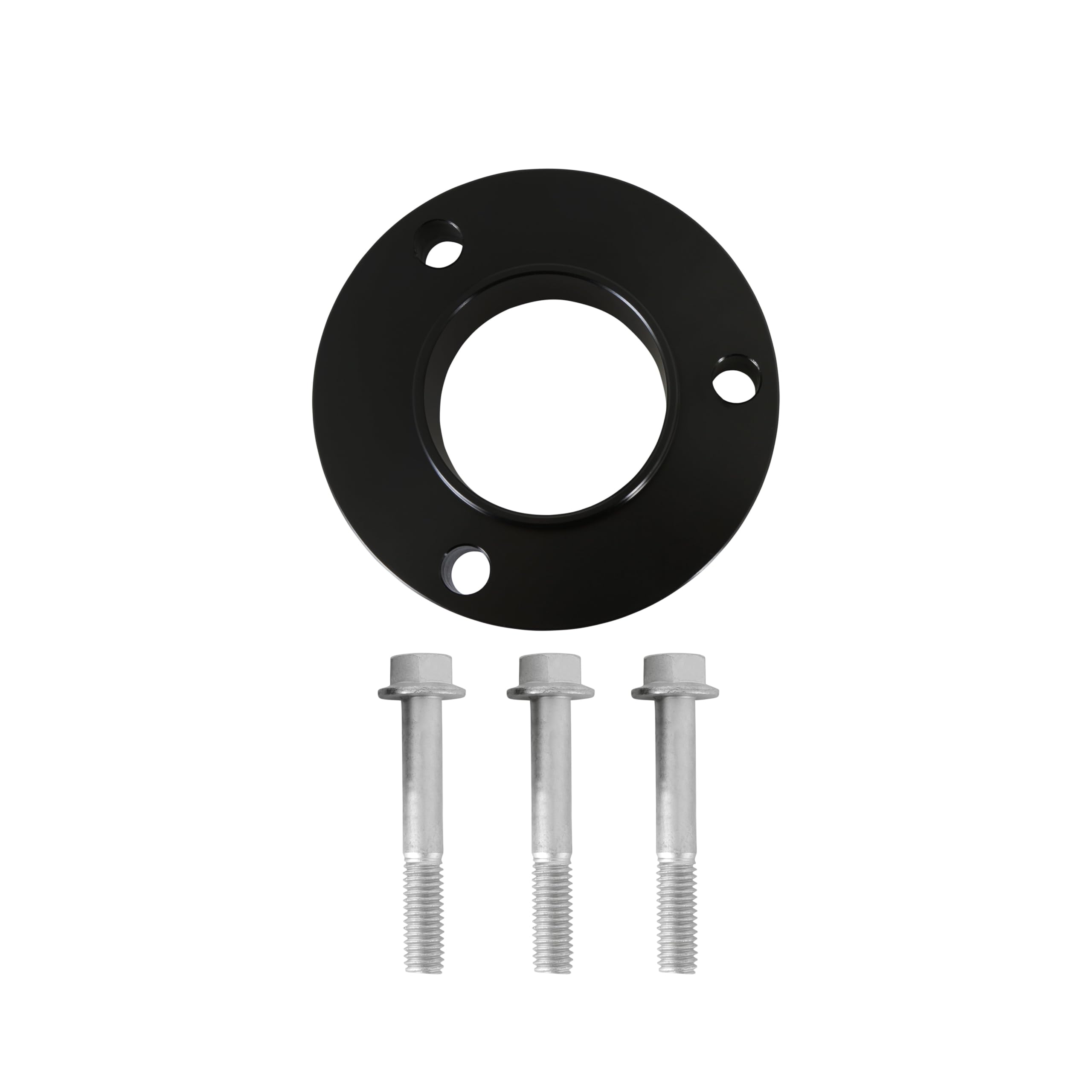 Holley Crankshaft Pulley Adapter 97-448 - 3.00-Inch Damper - 3-Bolt - Black