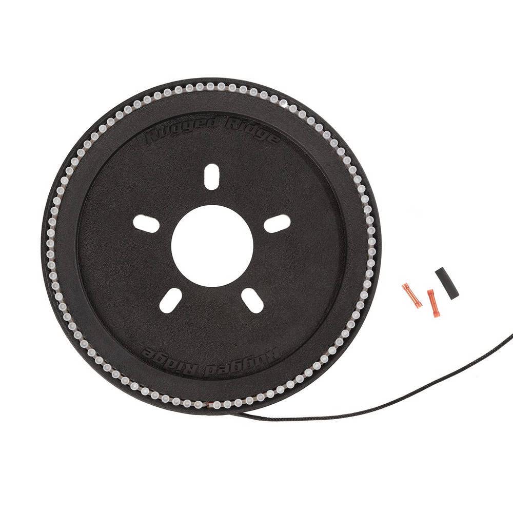 Third Brake Light Ring Rugged Ridge for Jeep Wrangler JL/JLU | LED-Illuminated, Waterproof Connectors | 11585.06 | Fits 2018-2025 Jeep Wrangler JL/JLU