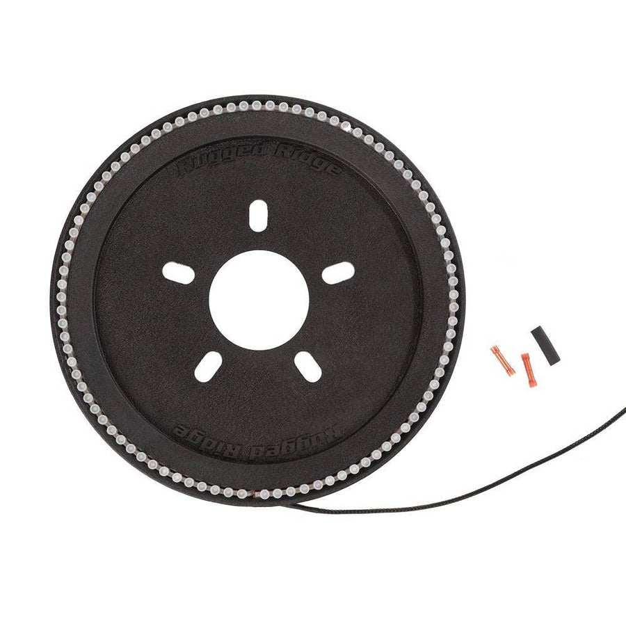 Third Brake Light Ring Rugged Ridge for Jeep Wrangler JL/JLU | LED-Illuminated, Waterproof Connectors | 11585.06 | Fits 2018-2025 Jeep Wrangler JL/JLU