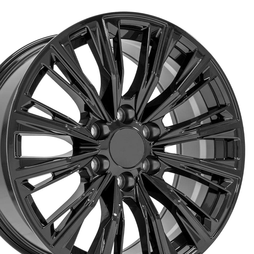 20 Inch OE Wheels CA93 Rim Fits Escalade-V Series Style 6x139.7 20x9 Gloss Black - Hollander 4869 (1)