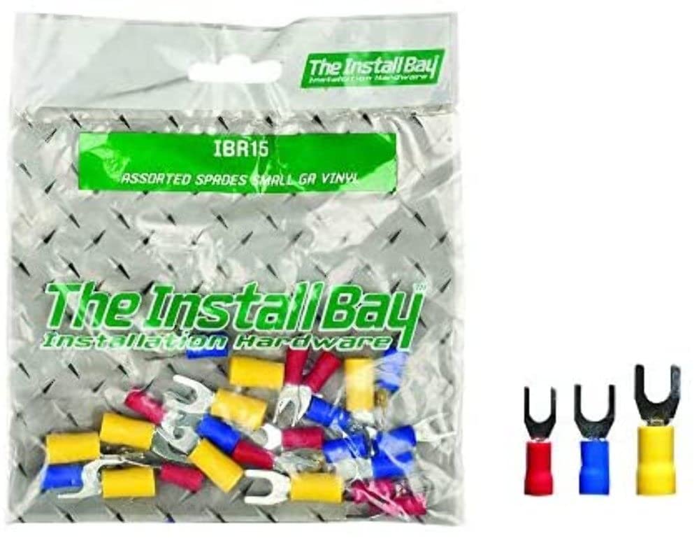 Assorted InstallBay Spade Terminals Small Gauge Vinyl - Retail Pack