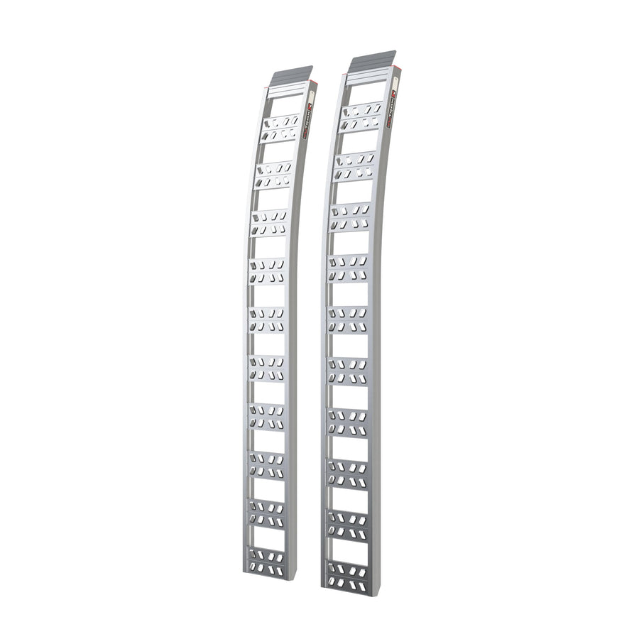 90” Yutrax® Arched Ramps, High-Strength Extruded Aluminum, 1500 lb. Load Capacity, Arched Design, ATV/Golf Cart/Riding Lawn Mower Loading, Pair, YR500