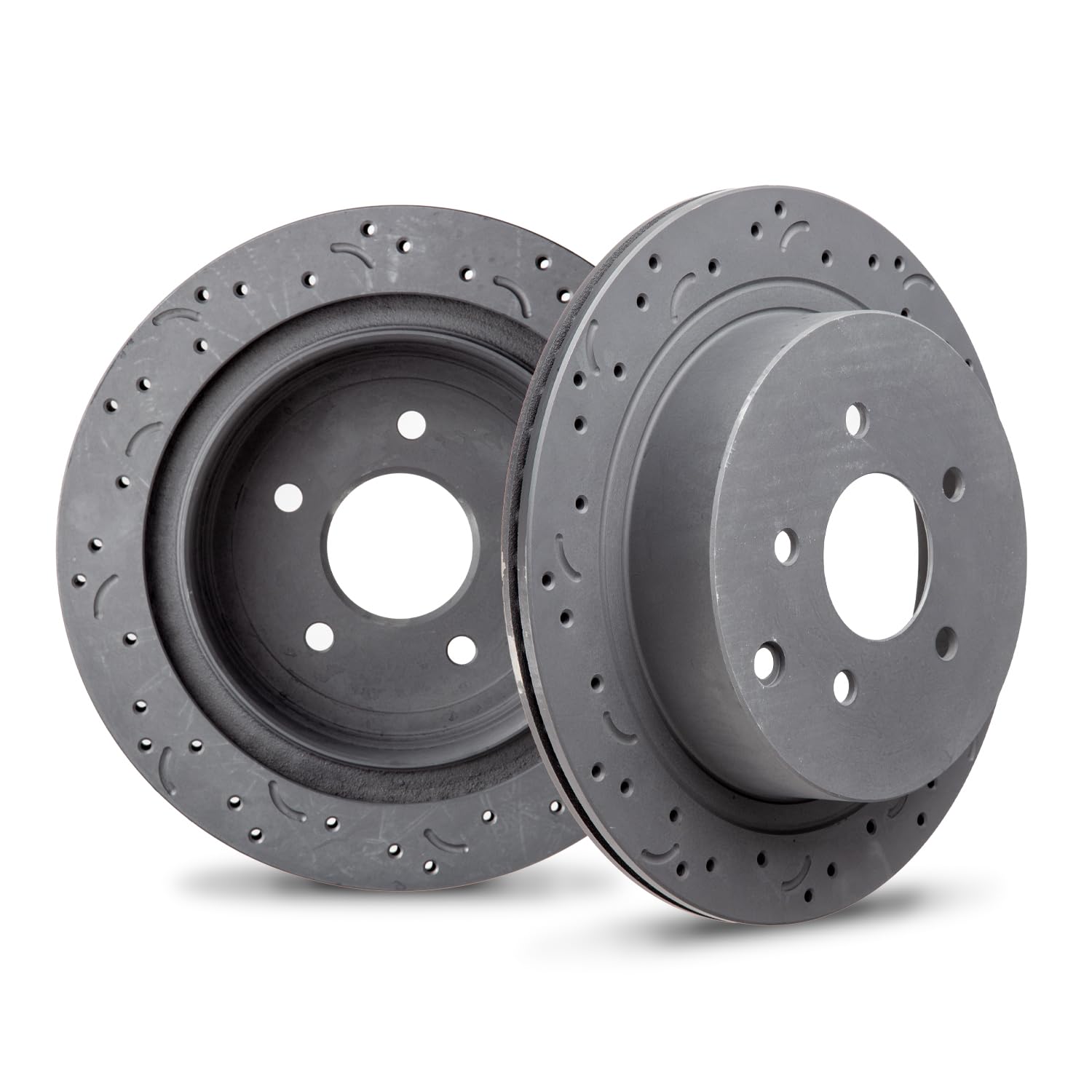 Talon Cross-Drilled and Slotted Vented Rotor, Hawk Performance Brakes, 12.13 in. Diameter, 2.44 in. Height