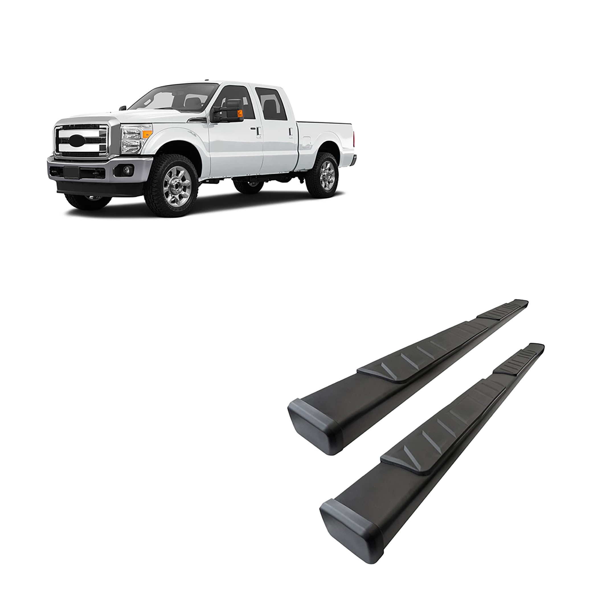 Black Summit Running Board Black Horse SU-FO0390BK, 1 Pack