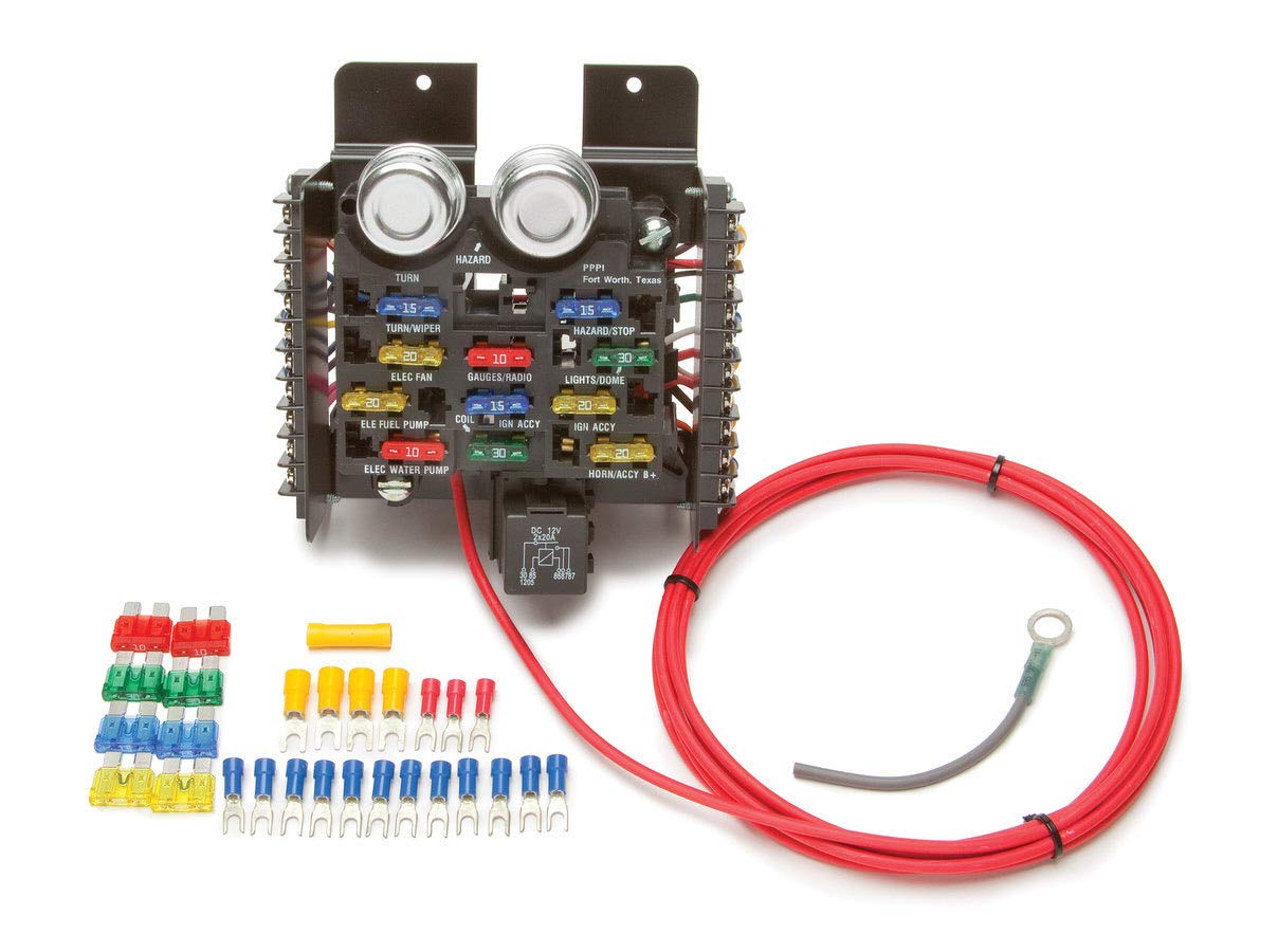 Race/Pro Street Painless Performance 50101 Pre-Wired Fuse Block, 16-Circuits