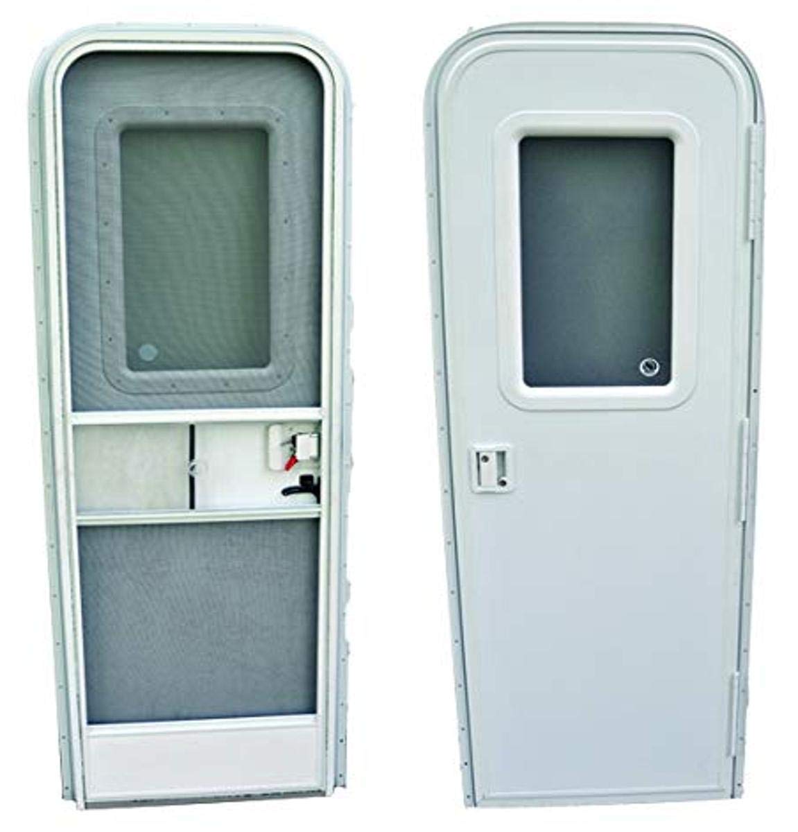 RV Entrance Door Window Glass, White AP Products 015-201495