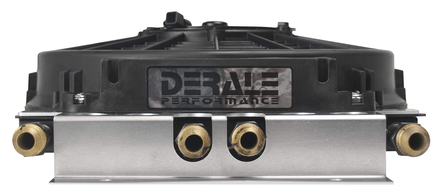 Electra-Cool Derale 15220 Remote Cooler Dual Circuit 2 in 1 Design , Black
