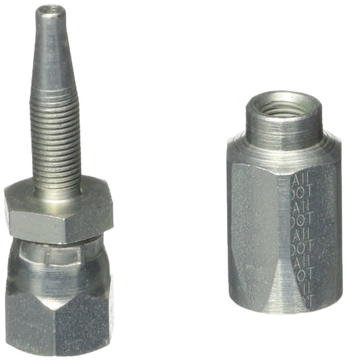 Gates Field Attachable 4C5-4RFJSX for C5C, C5D and C5M Hose, Dual Seat Female JIC 37/SAE 45 Flare Swivel, Steel, 3/16" ID