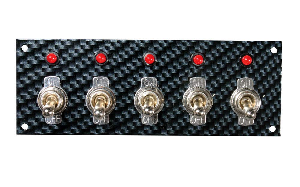 Gray/Black Moroso Fiber Design Switch Panel 74143