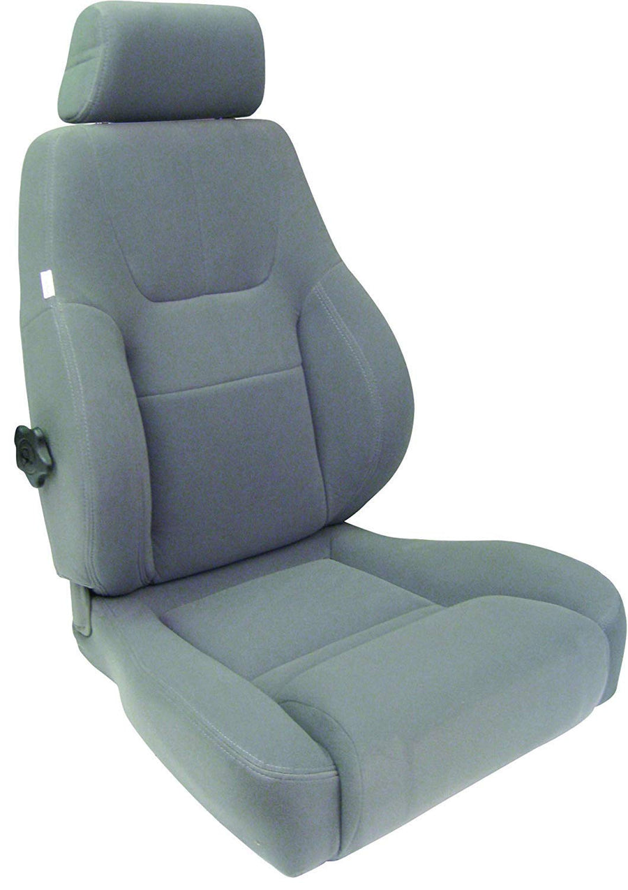 Gray Velour ProCar by Scat 80-1200-62L Racing Elite Lumbar Recliner Left Seat