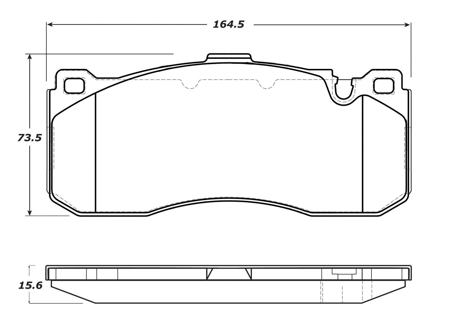 Front StopTech 308.13710 Brake Pads with Shims; Street