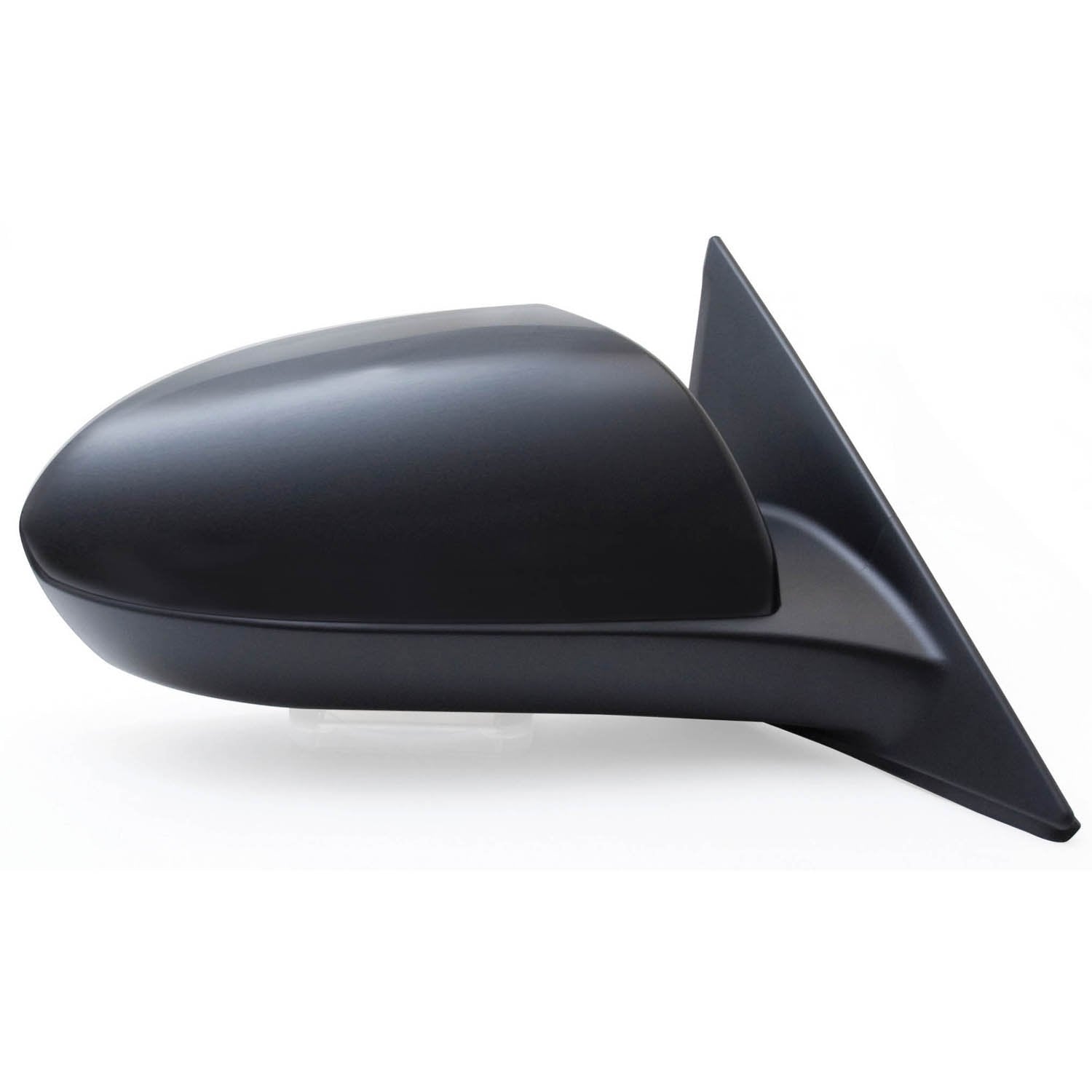 Fit System - 66585M Mirror Passenger Side for Mazda 6 Black, PTM Cover, w/o Turn Signal & Puddle lamp, Non-Foldaway, Power