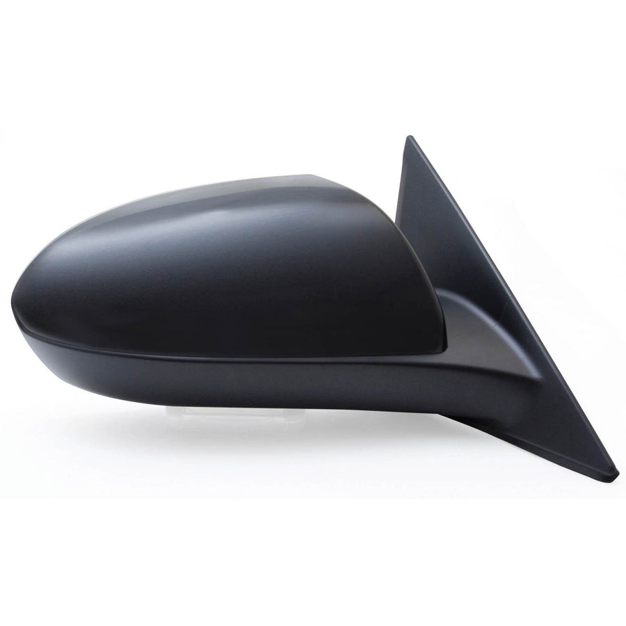 Fit System - 66585M Mirror Passenger Side for Mazda 6 Black, PTM Cover, w/o Turn Signal & Puddle lamp, Non-Foldaway, Power