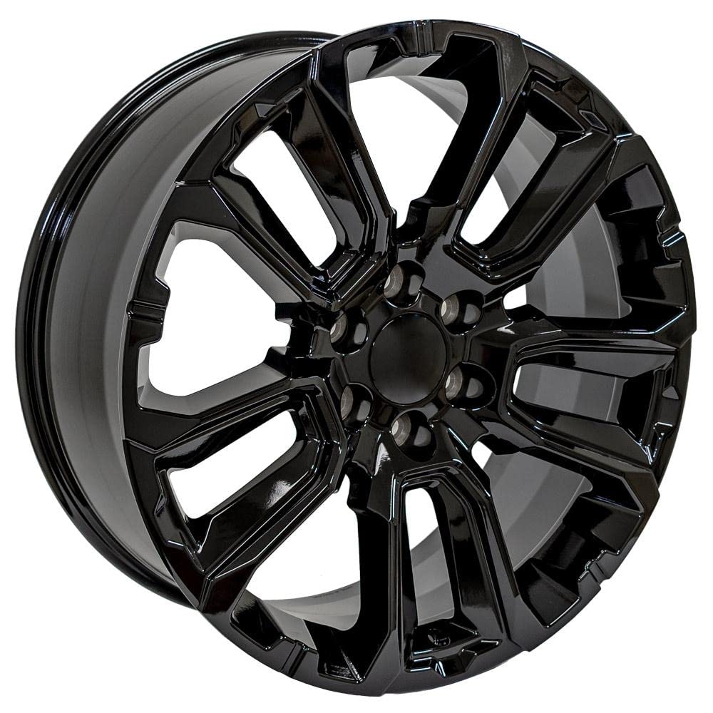22 Inch OE Wheels CV68 Rim Fits Suburban 1500 High Country Style 6x139.7 22x9 Gloss Black - Hollander 14088 (1)
