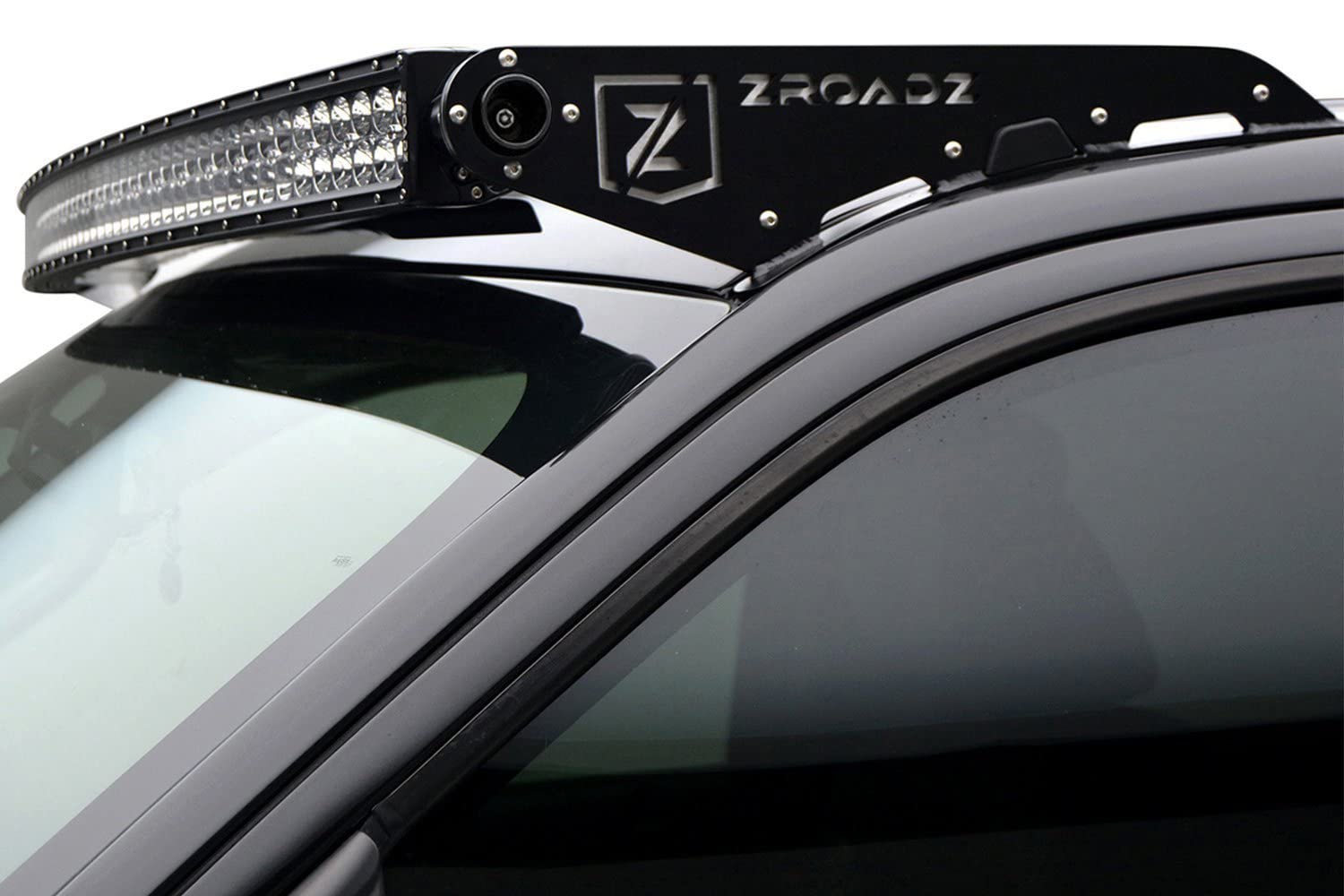 ZROADZ LED Bar Kit Front Roof Mounted - Compatible w/ 2015-2020 ALL Ford F-150 Complete Kit with Mounting Brackets, 50 Inch Curved Zroadz Led light bar & Wiring Harness- PN #Z335731-KIT-C