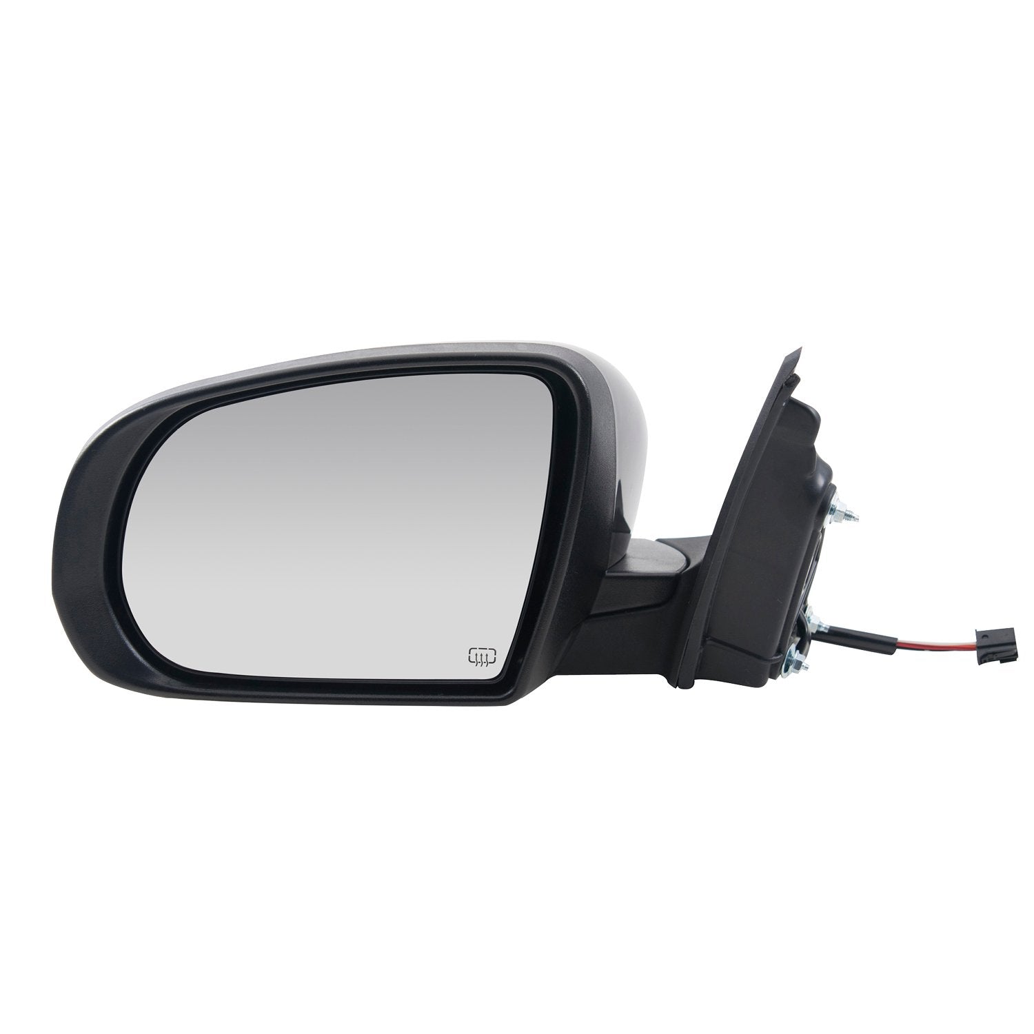 Fit System Mirror Driver Side for Jeep Cherokee, Code GTF, Textured Black w/PTM Cover, Foldaway, w/o Memory, Power