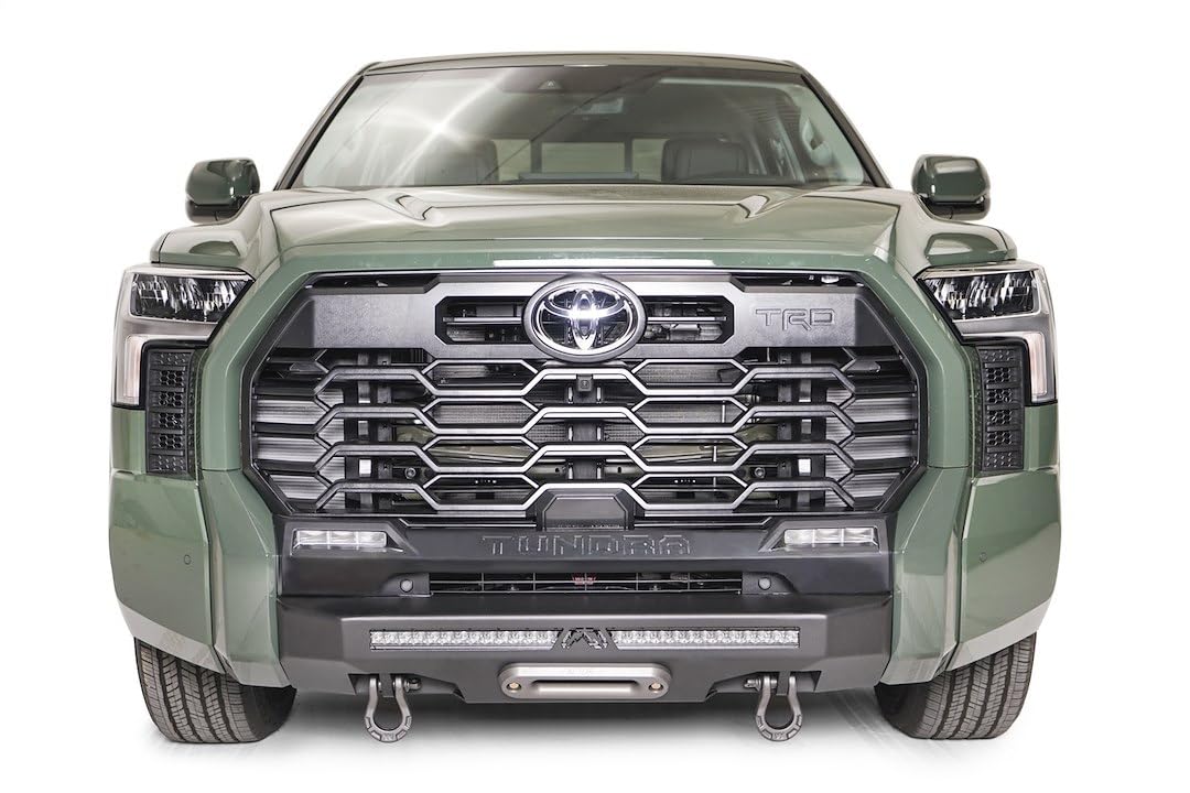 Fab Fours Winch Mount TT22-N5451-1 fits 22-23 Toyota Tundra - 2 Stage Black Powder Coated - w/No Guard