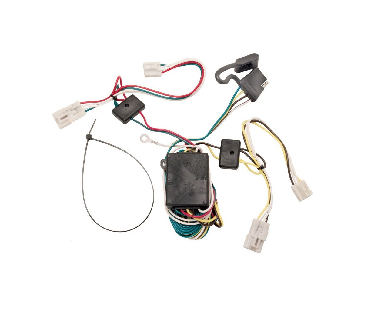 T-One® T-Connector Harness, Tekonsha 118304, 4-Way Flat, w/Converter, Compatable with 2004-2010 Toyota Sienna Black